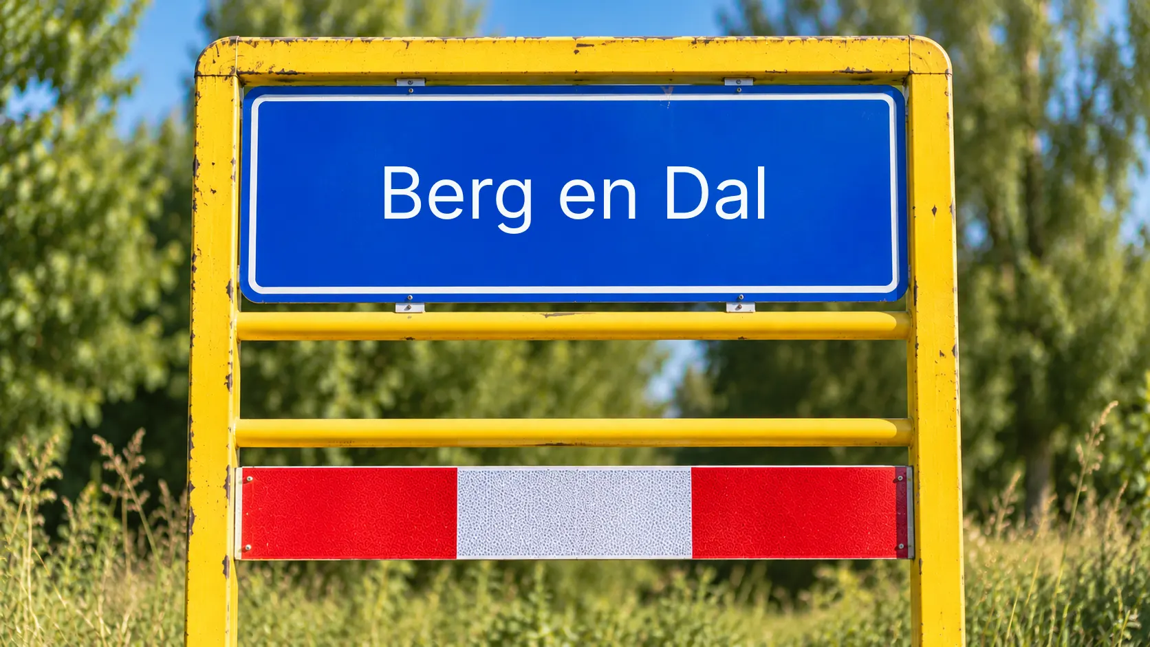 Plaatsnaambord Berg en Dal