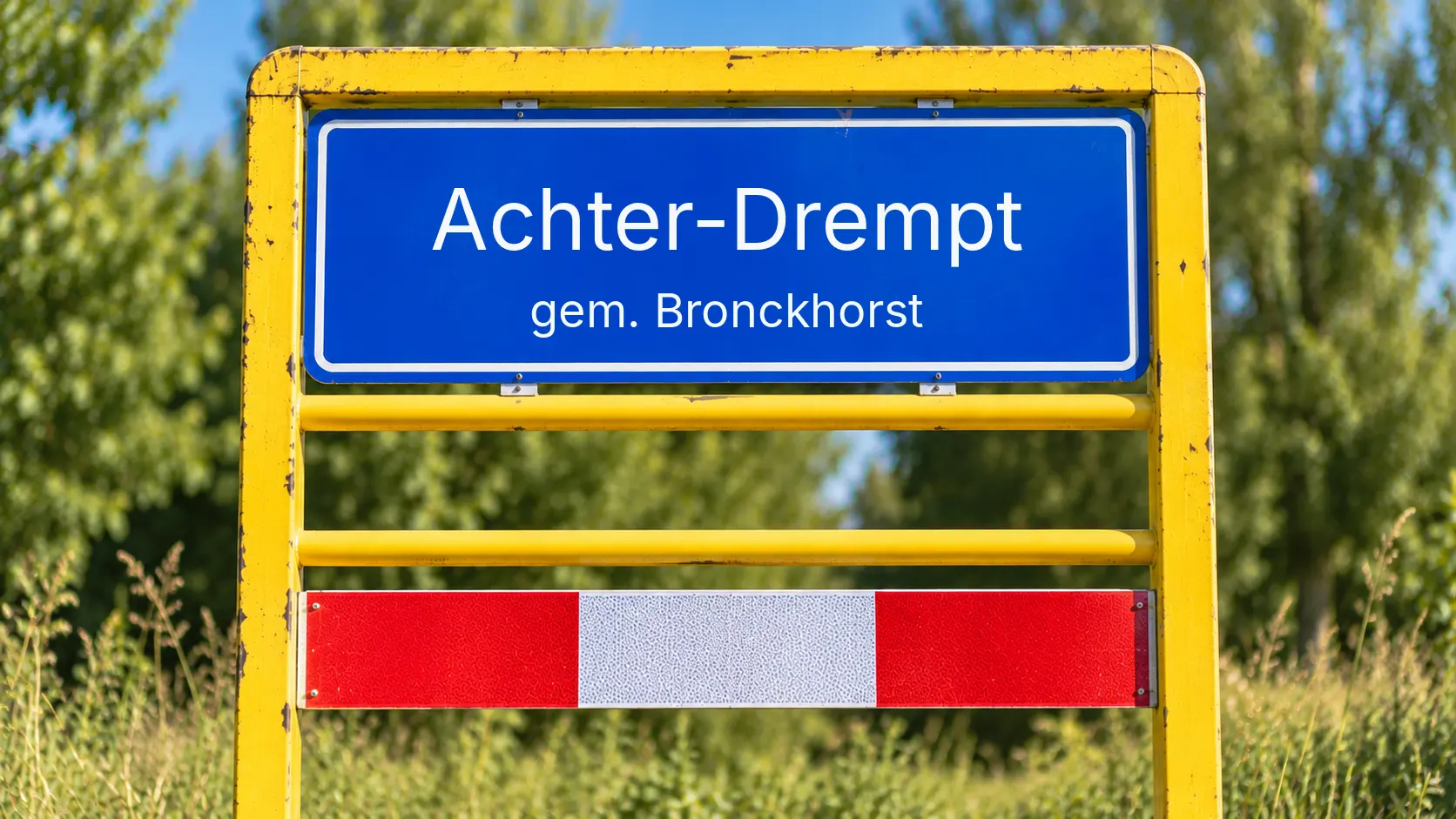 Plaatsnaambord Achter-Drempt