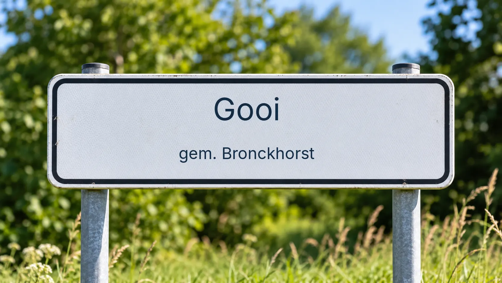 Plaatsnaambord Gooi