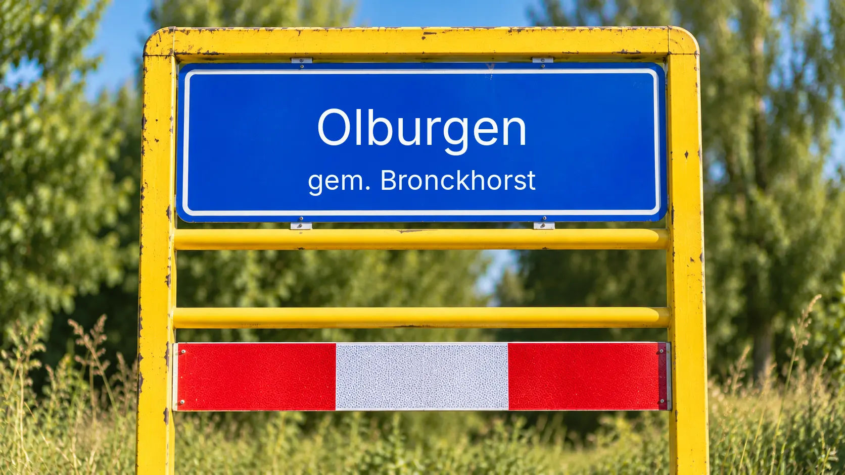 Plaatsnaambord Olburgen
