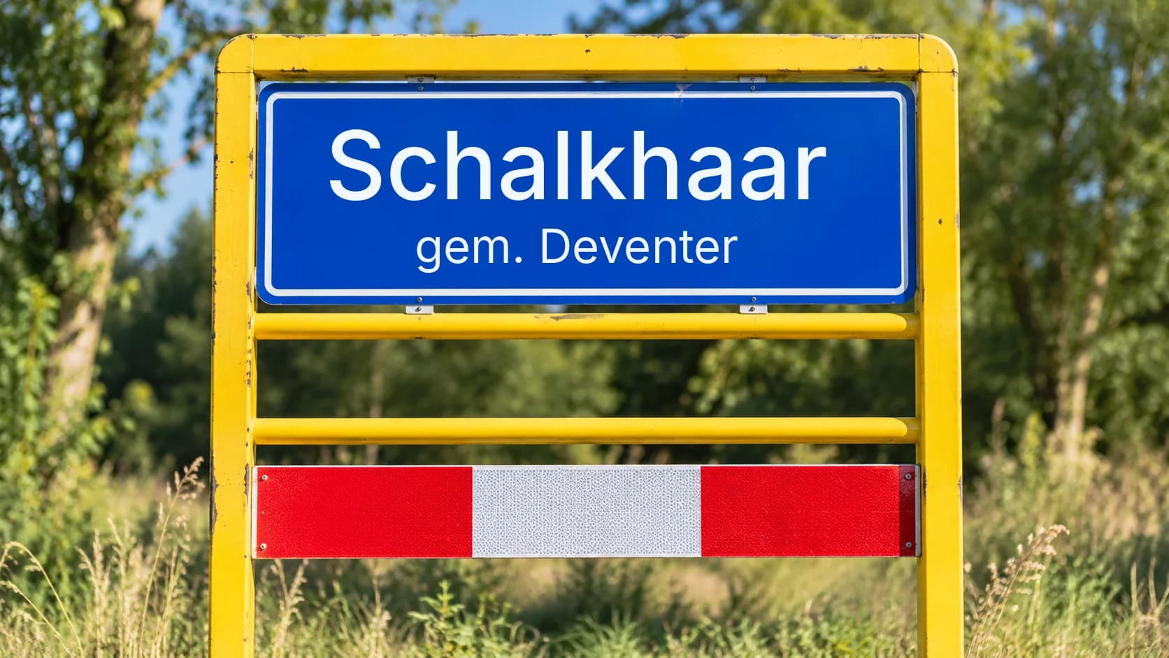 Plaatsnaambord Schalkhaar