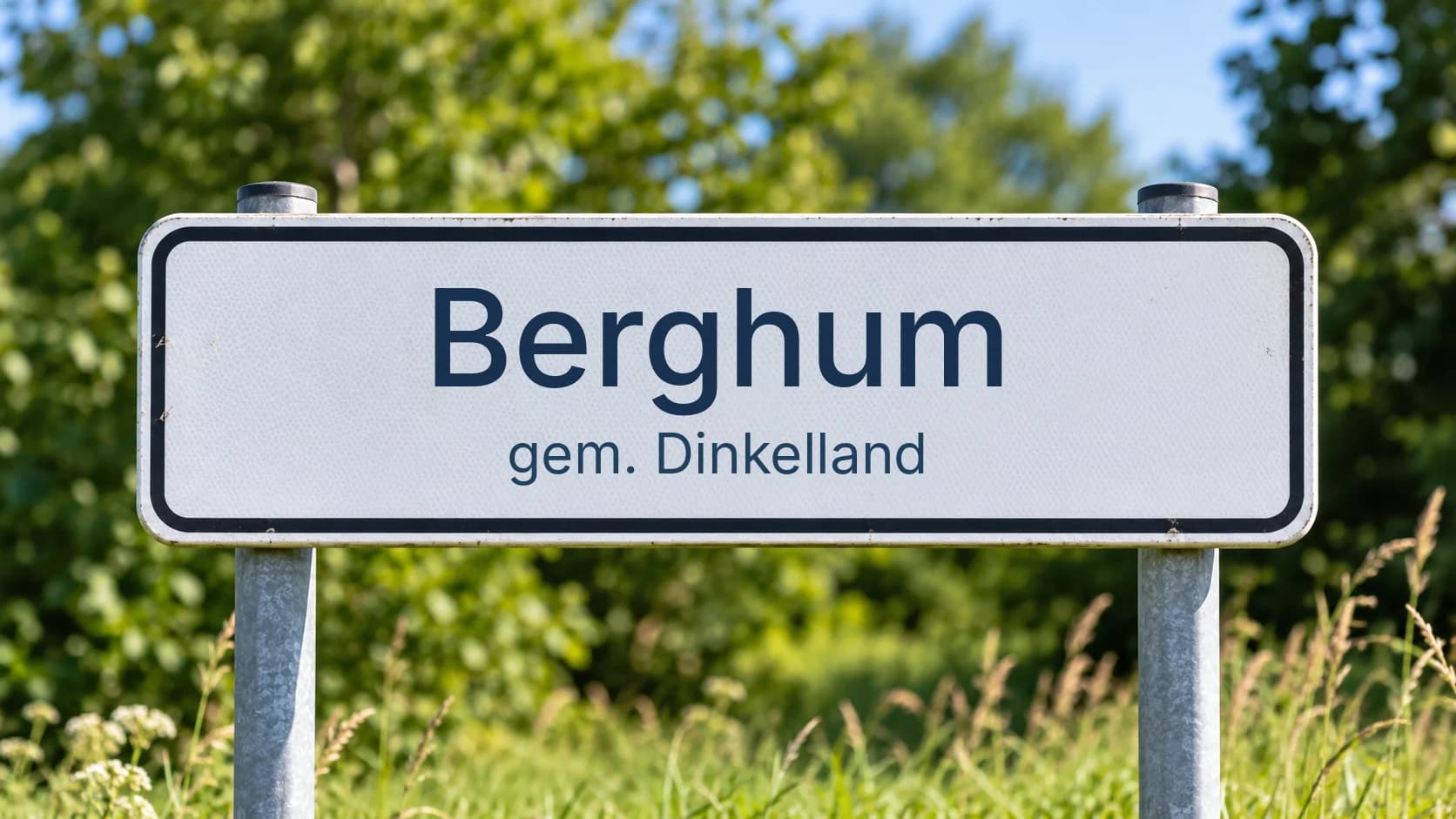 Plaatsnaambord Berghum