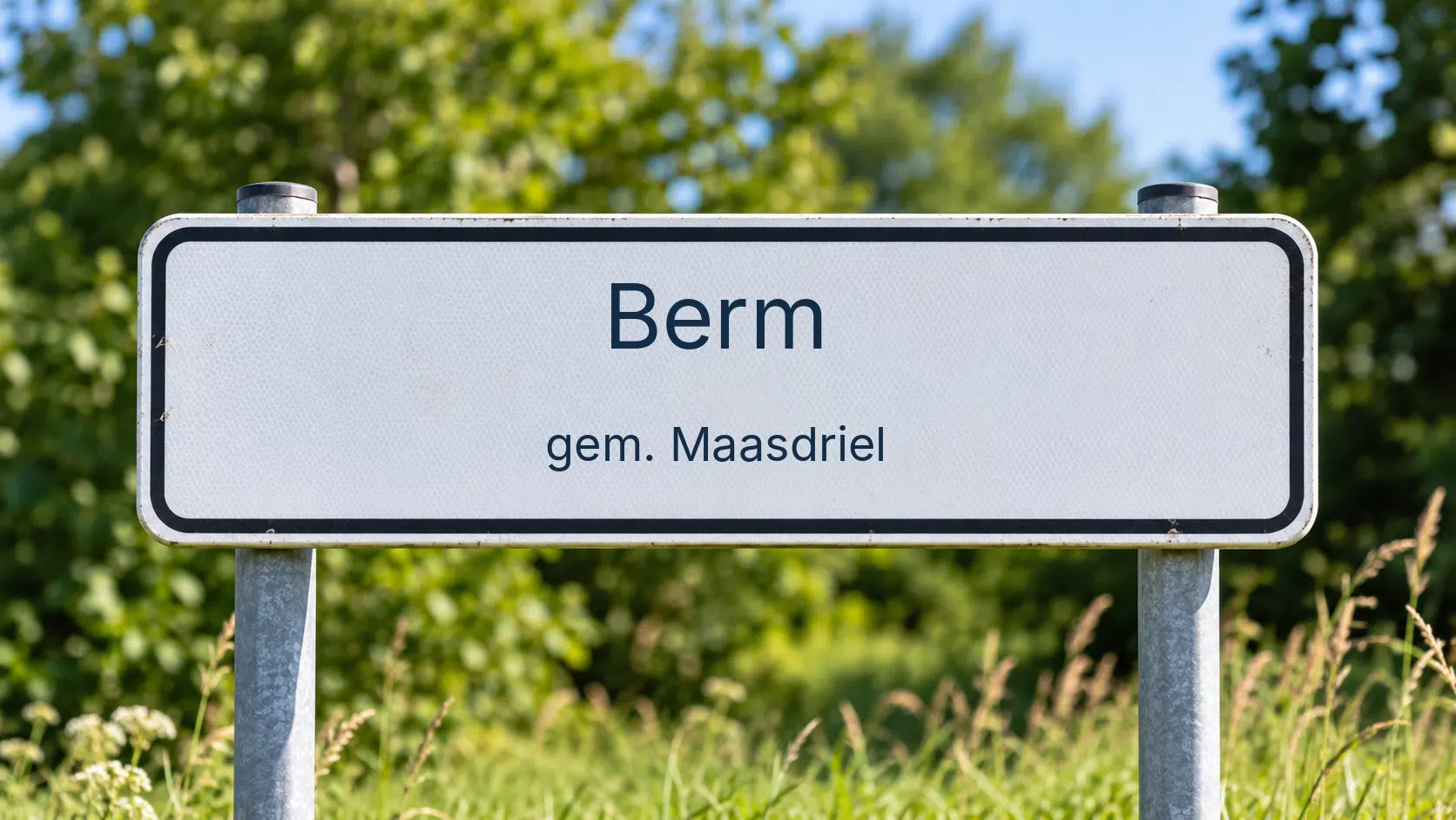Plaatsnaambord Berm
