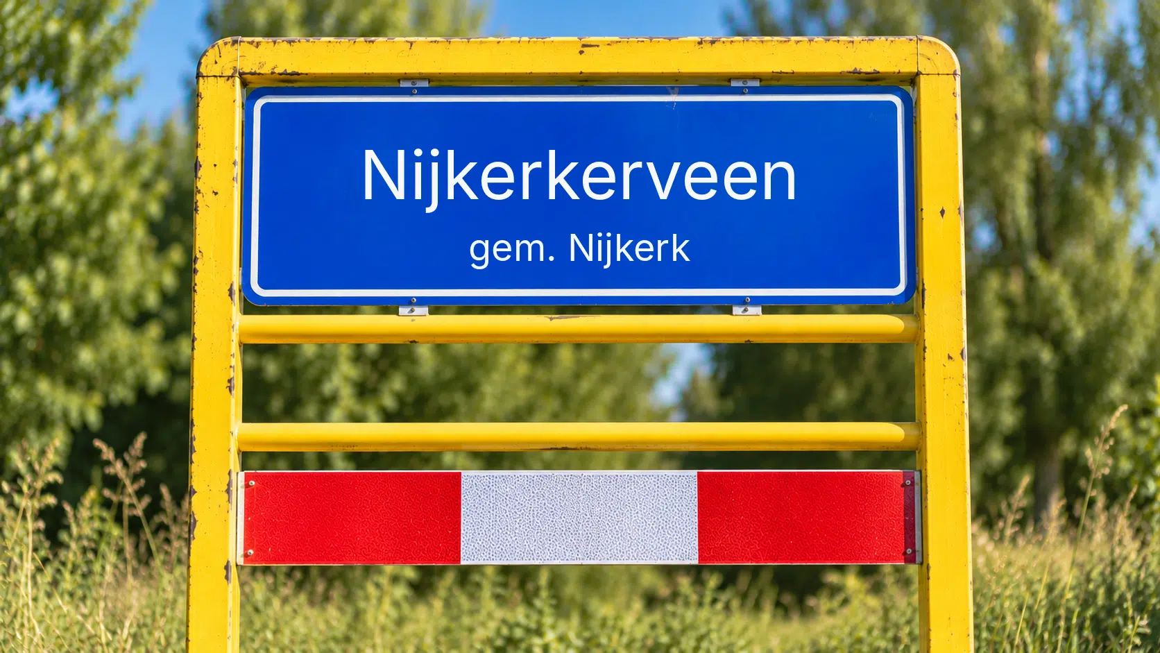 Plaatsnaambord Nijkerkerveen
