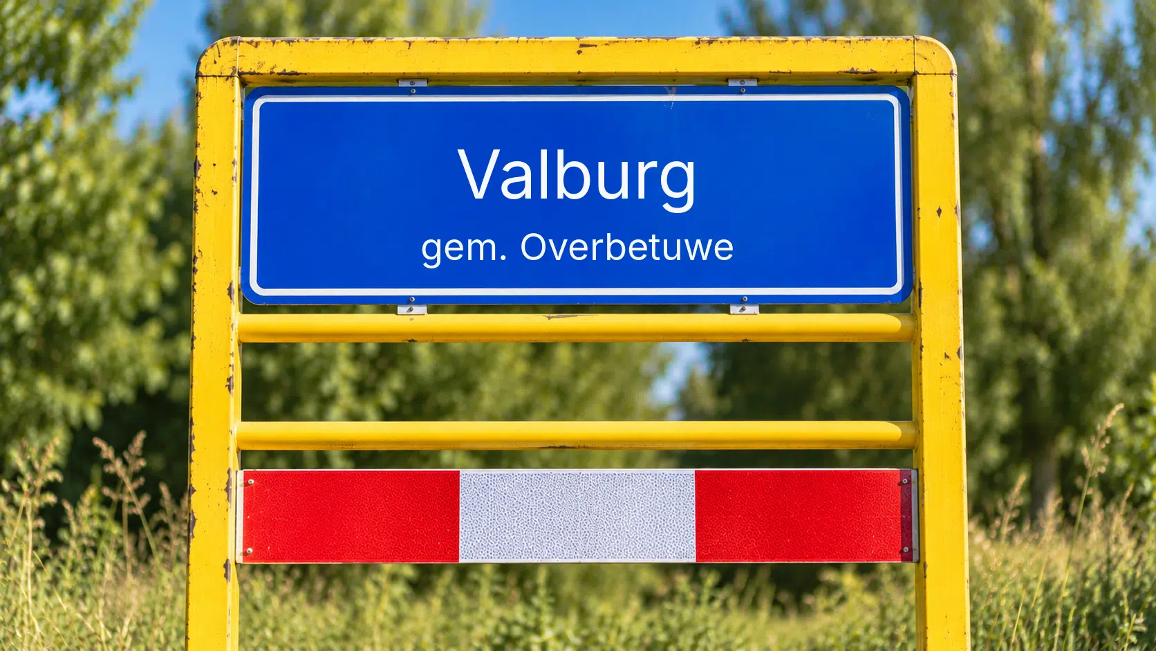 Plaatsnaambord Valburg