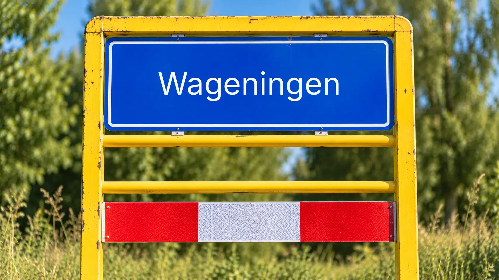 Plaatsnaambord Wageningen