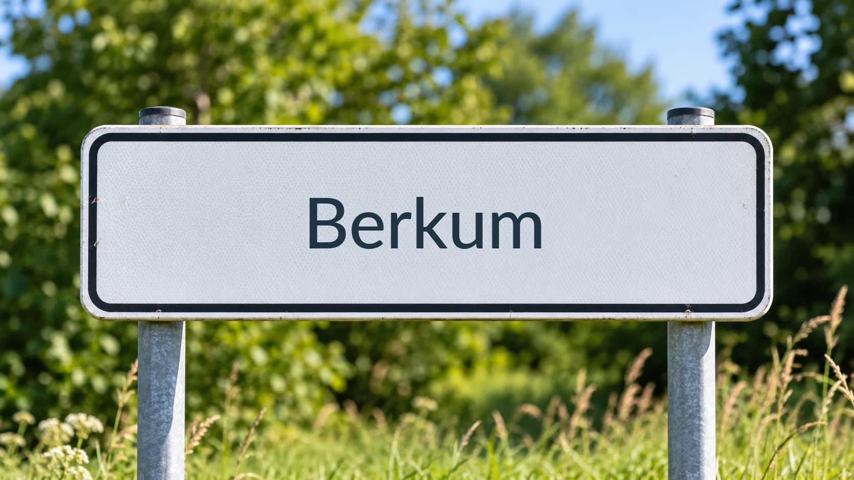 Plaatsnaambord Berkum