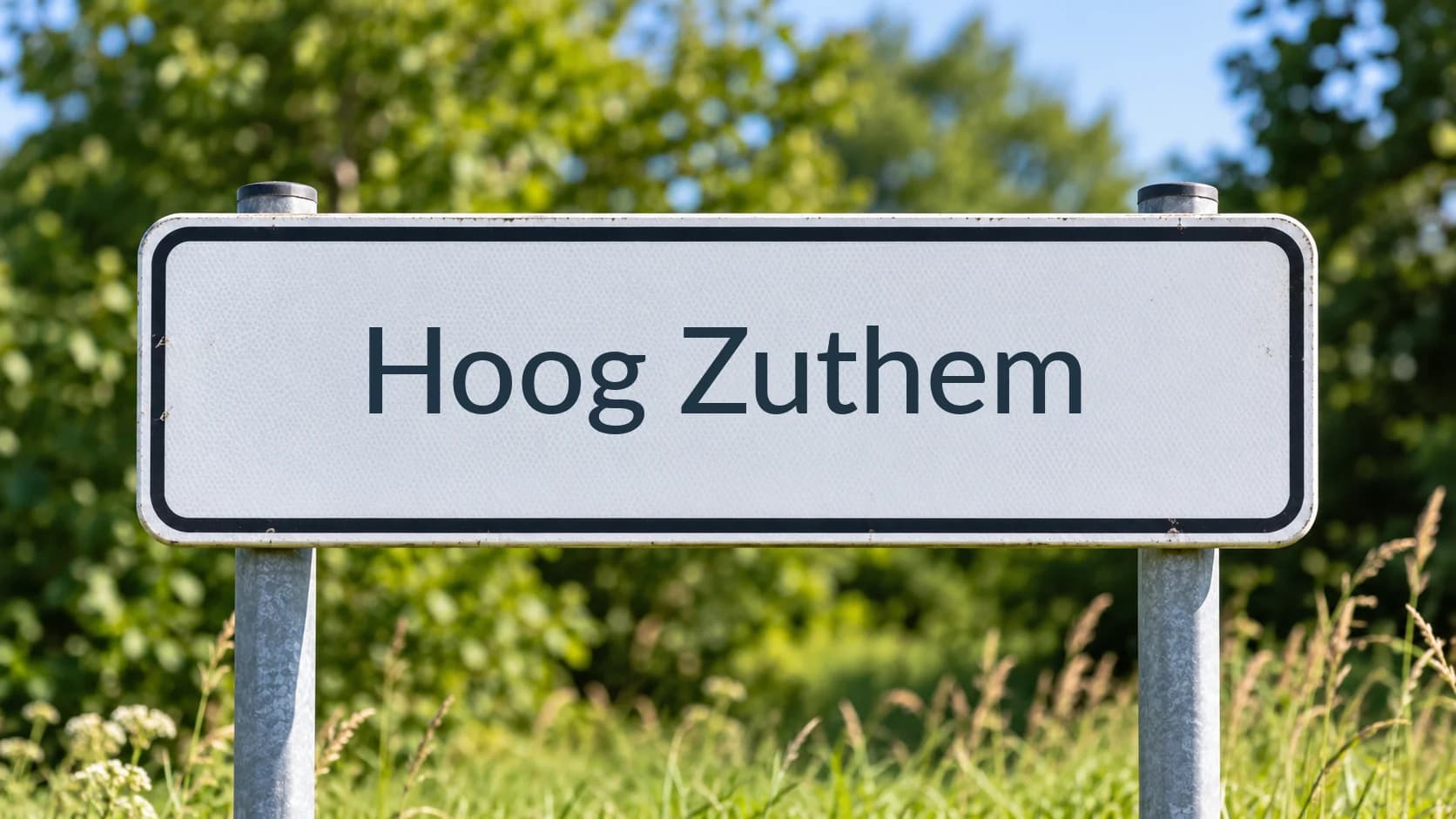 Plaatsnaambord Hoog Zuthem