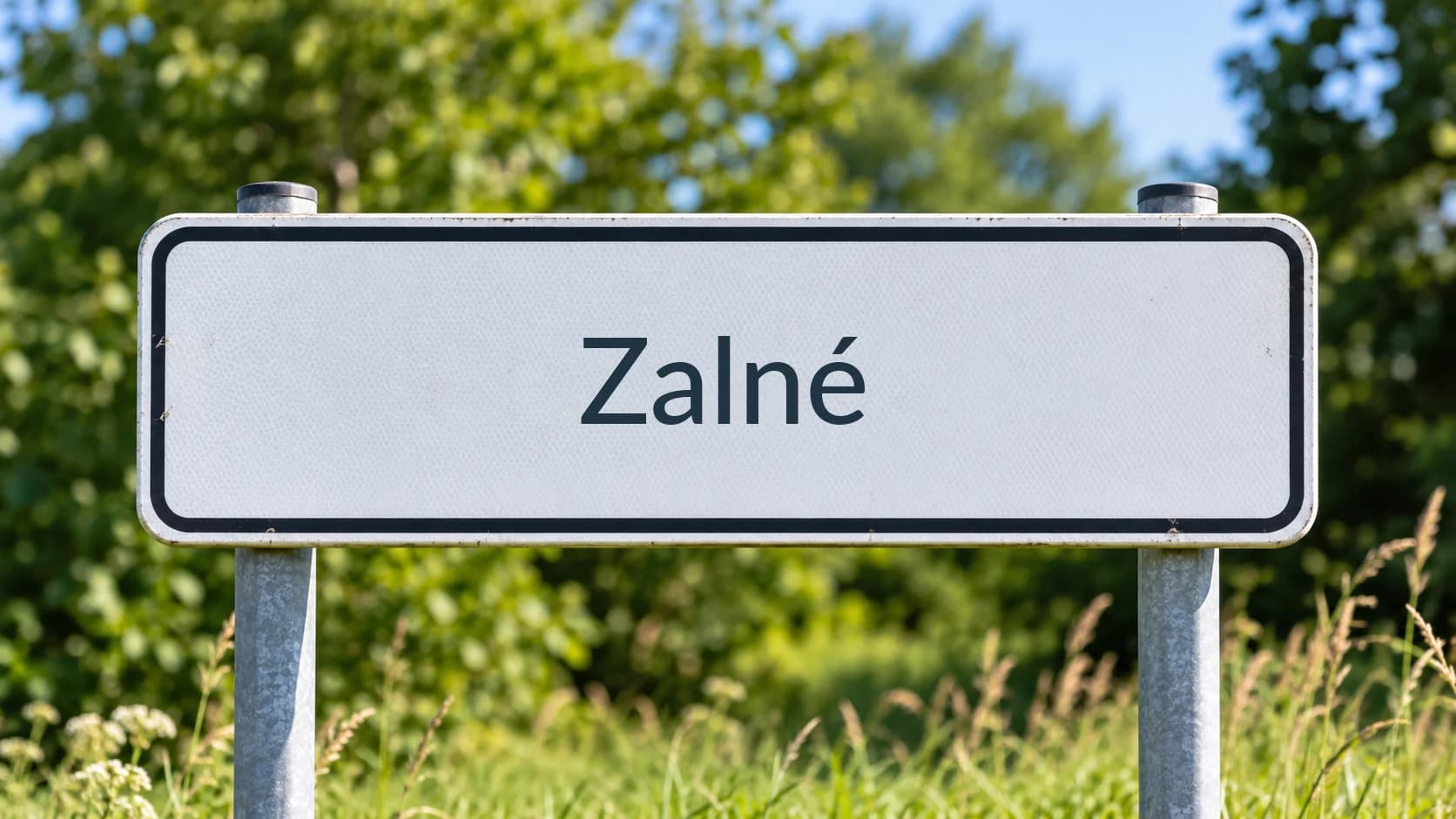 Plaatsnaambord Zalné