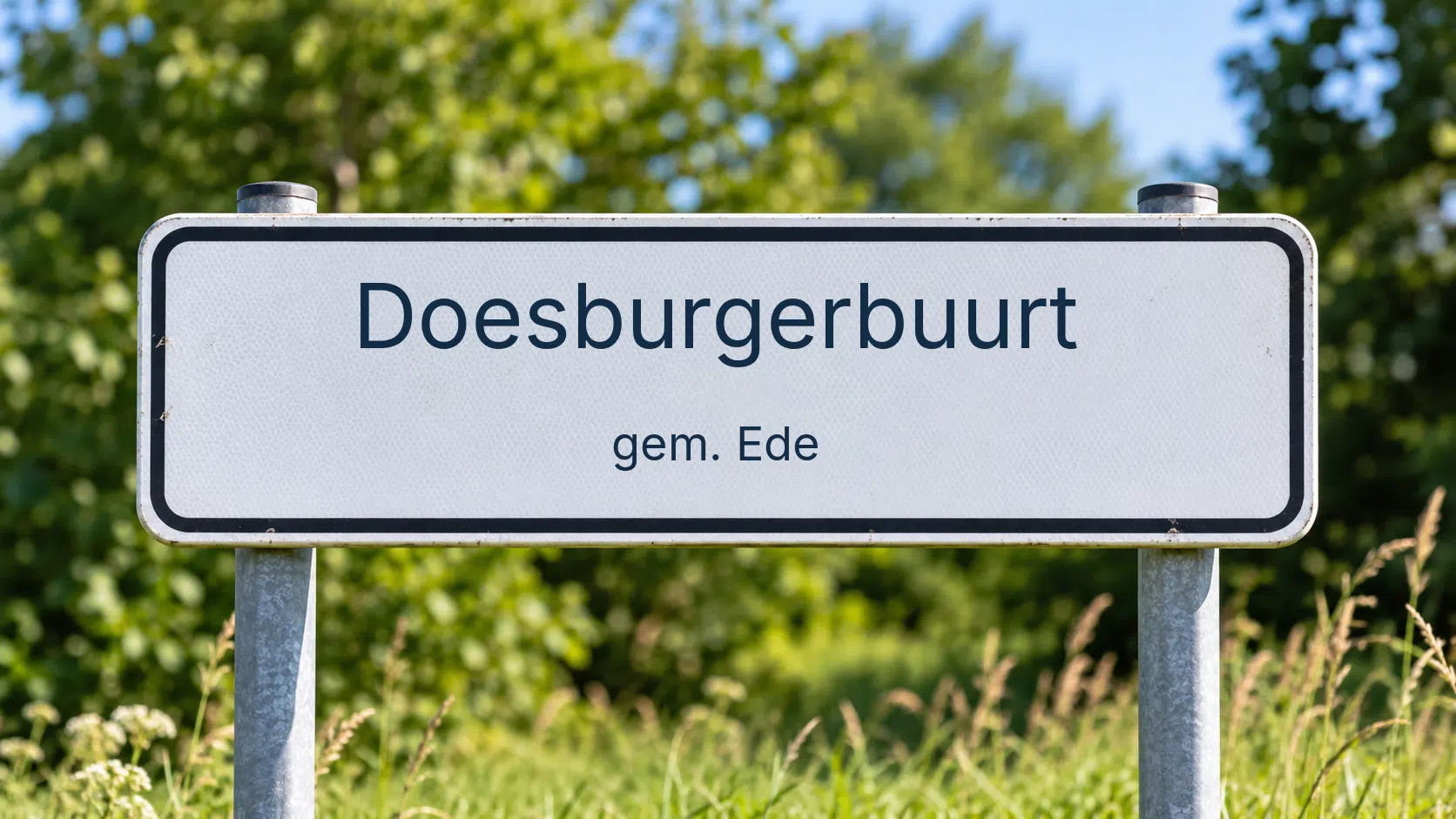 Plaatsnaambord Doesburgerbuurt