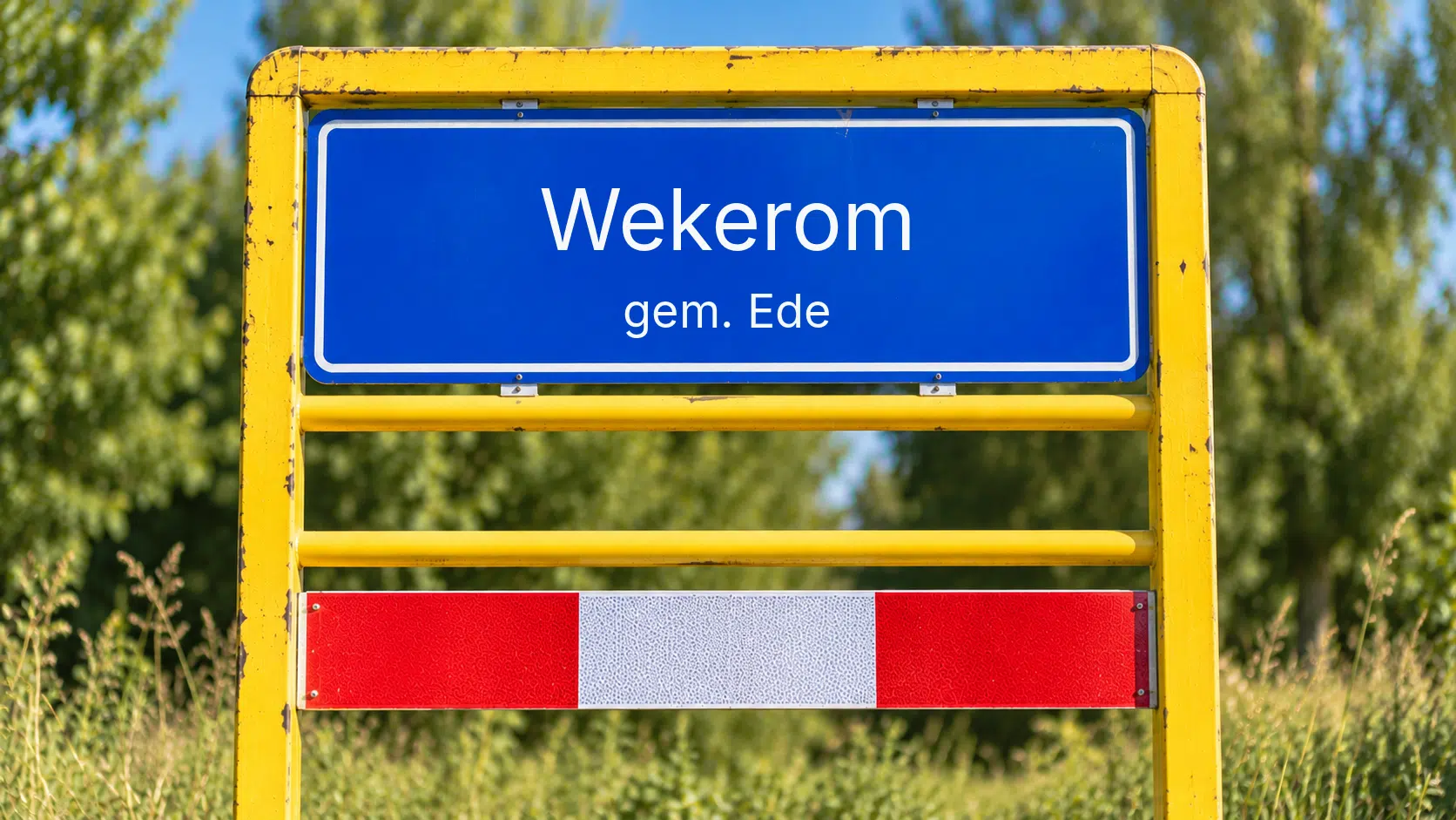 Plaatsnaambord Wekerom