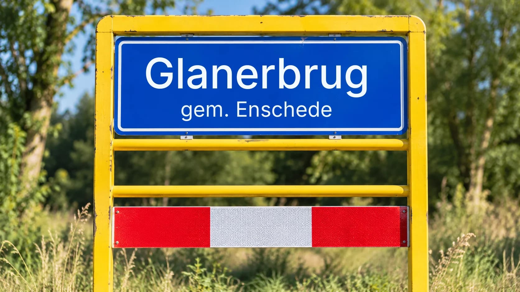 Plaatsnaambord Glanerbrug