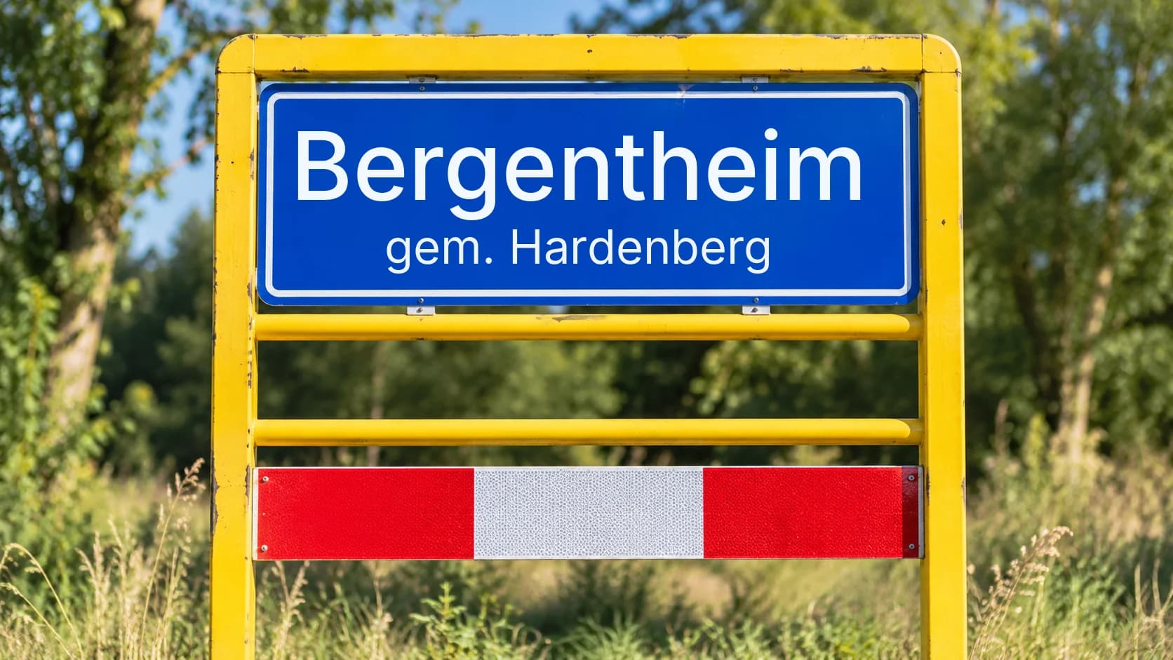 Plaatsnaambord Bergentheim