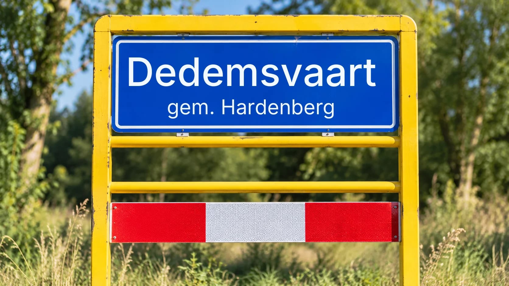 Plaatsnaambord Dedemsvaart