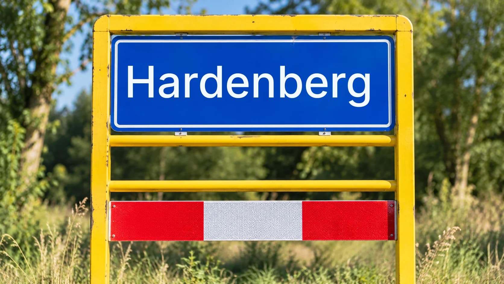 Plaatsnaambord Hardenberg