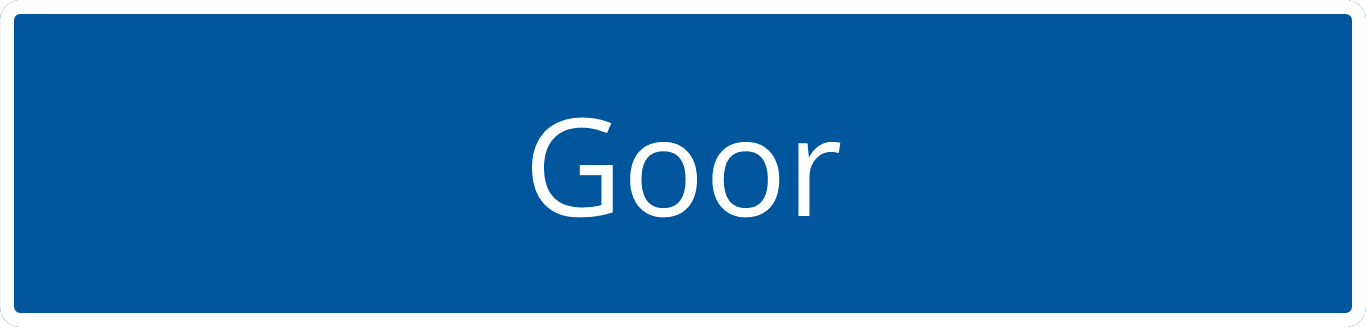 Plaatsnaambord Goor
