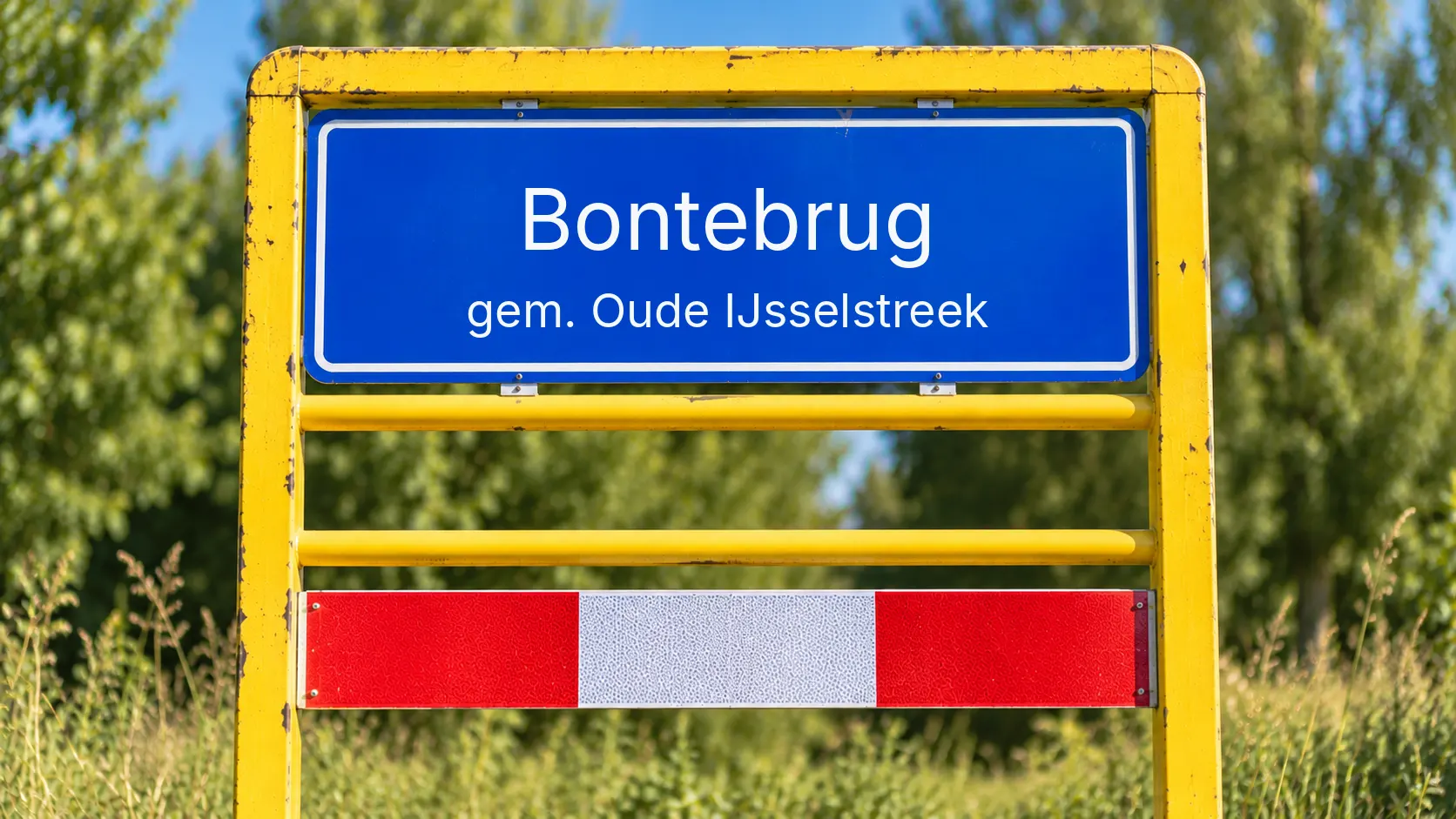 Plaatsnaambord Bontebrug