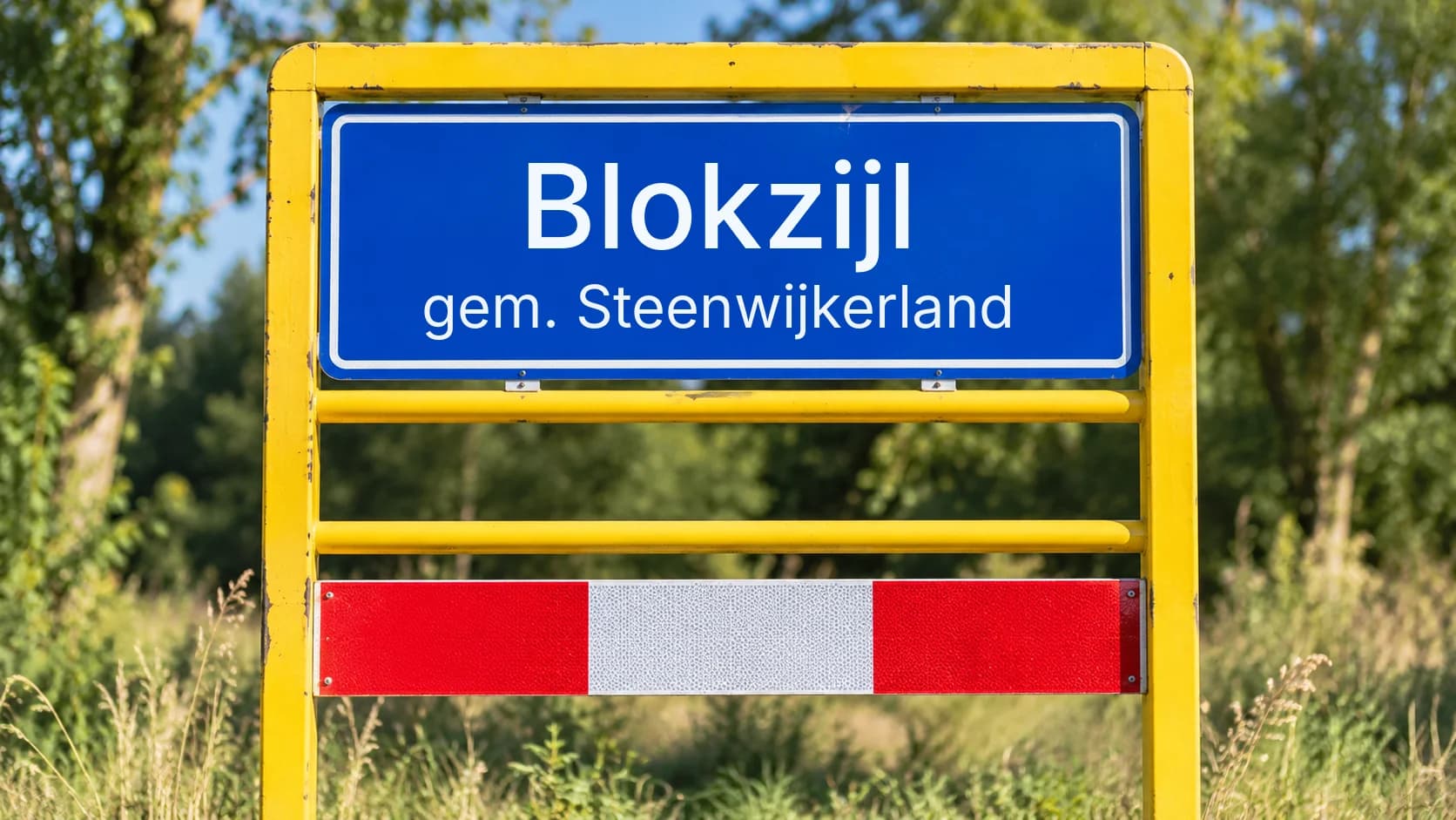 Plaatsnaambord Blokzijl