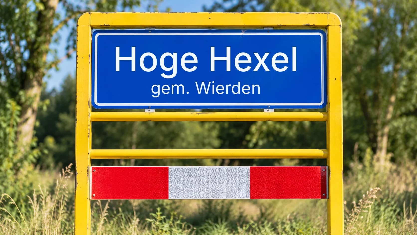 Plaatsnaambord Hoge Hexel