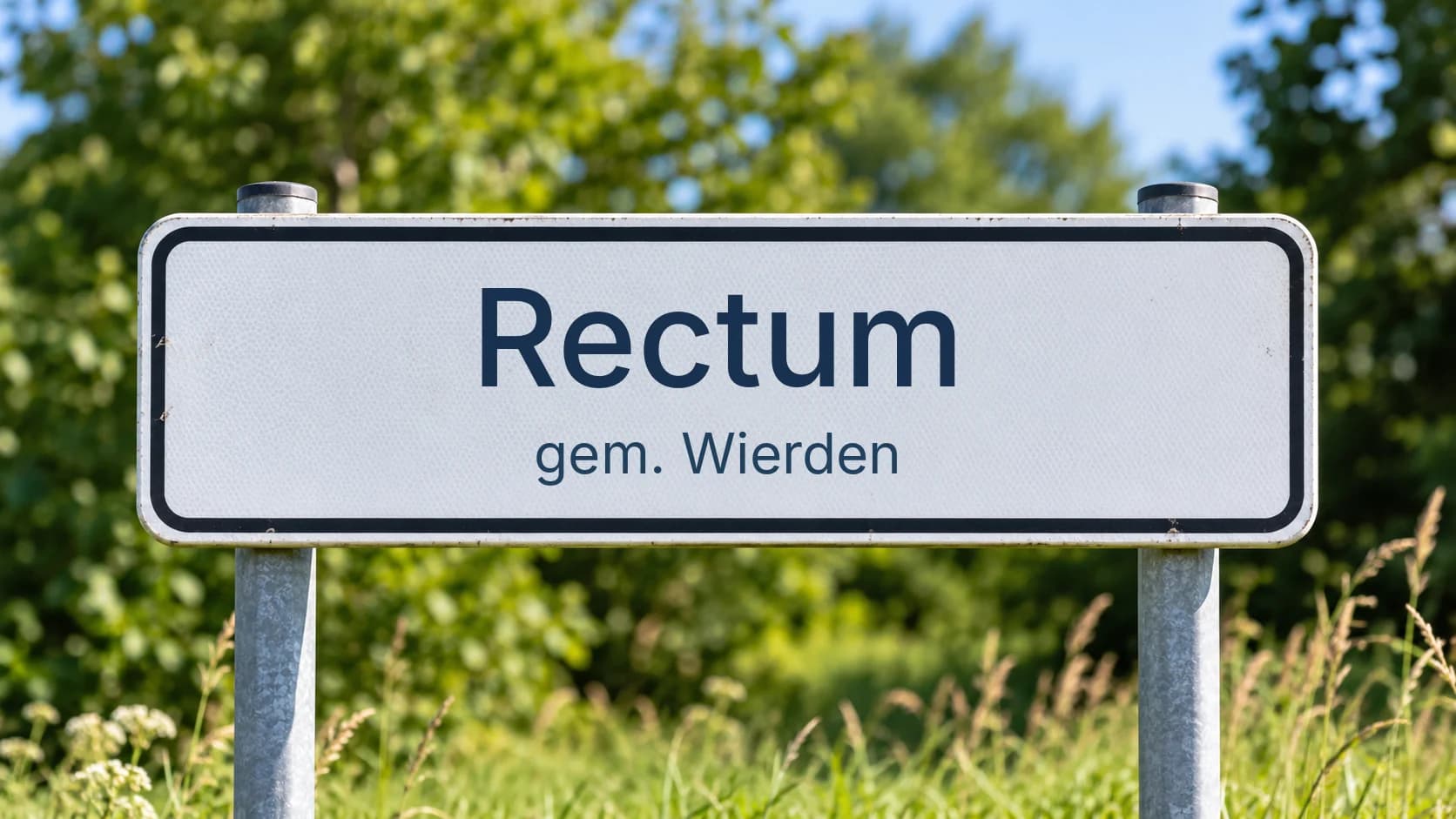 Plaatsnaambord Rectum