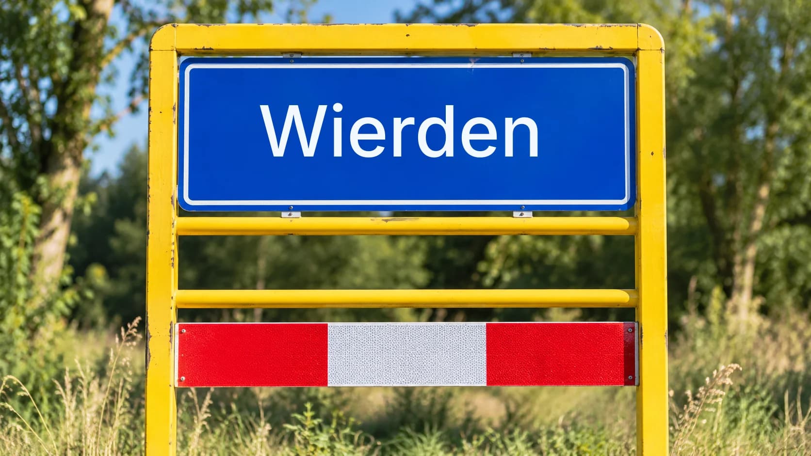 Plaatsnaambord Wierden