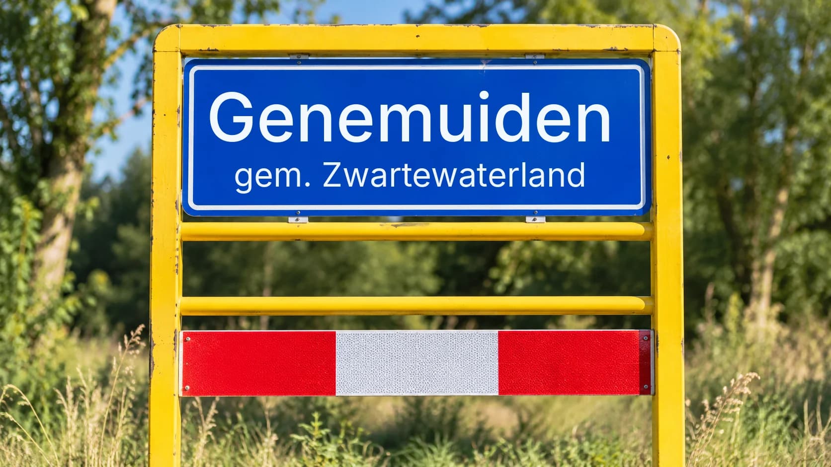 Plaatsnaambord Genemuiden